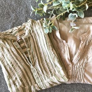 Tuxedo front blouse bundle!